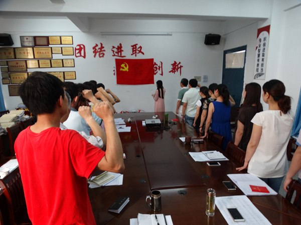 我系开展“庆祝七一建党,重温入党誓词”主题活动 我系开展“庆祝七一建党,重温入党誓词”主题活动