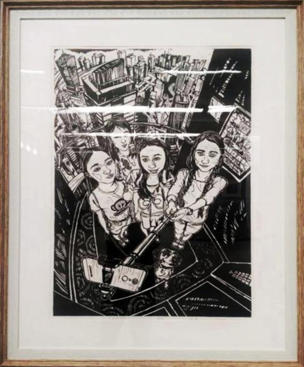 我系三教师的作品入选2016新人-新作安徽省高等院校教师版画作品展
